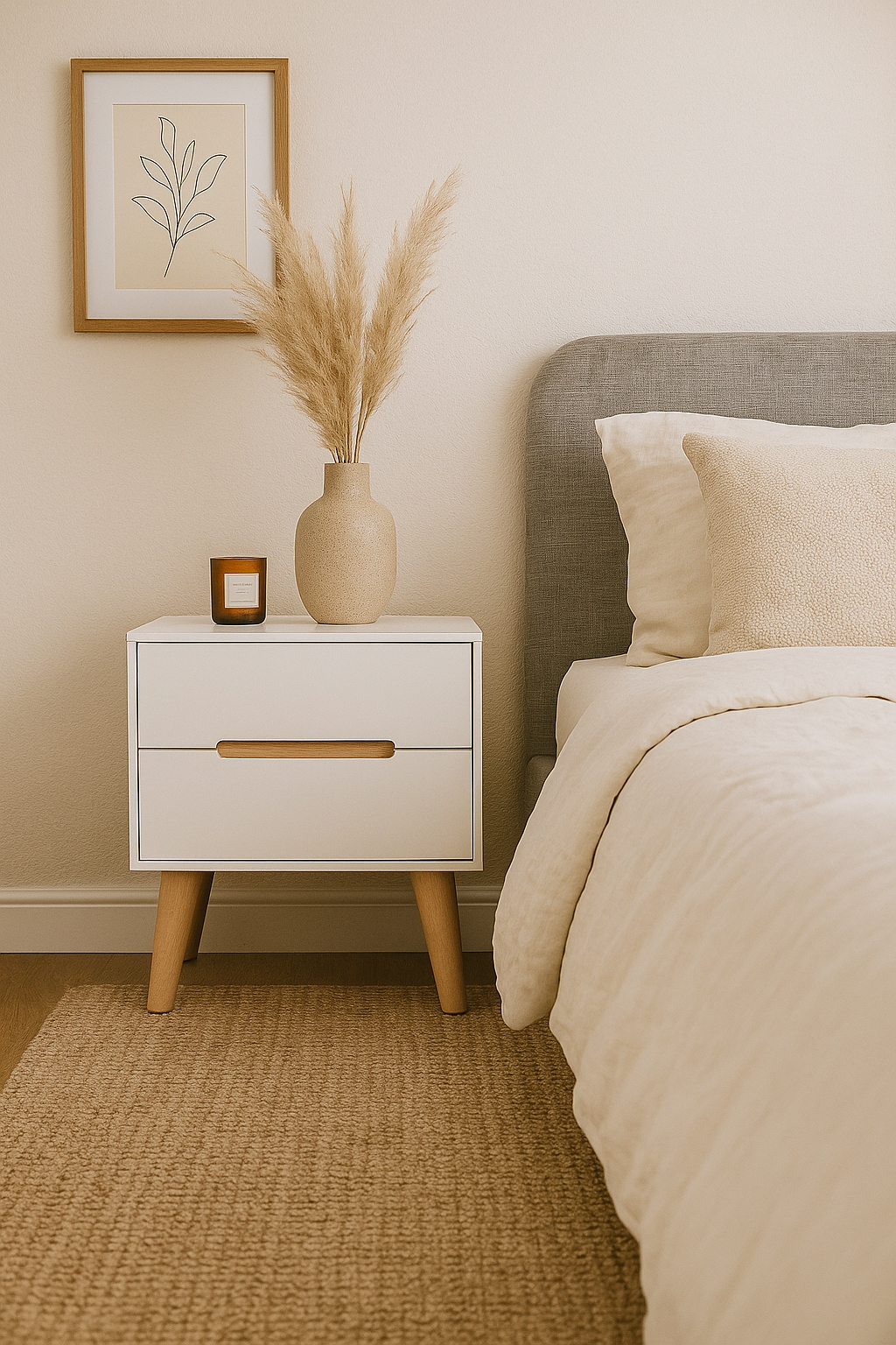 Alicia 2 Drawer Bedside