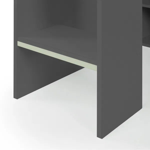 Nebula Gaming Bed With Desk Anthracite