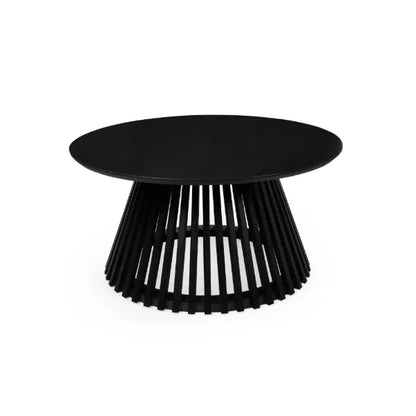 Ollie Round Coffee Table Black